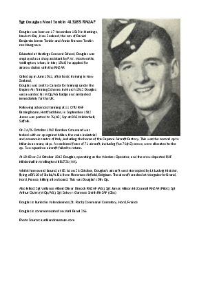 A preview of a PDF biography for Tonkin, Douglas Noel